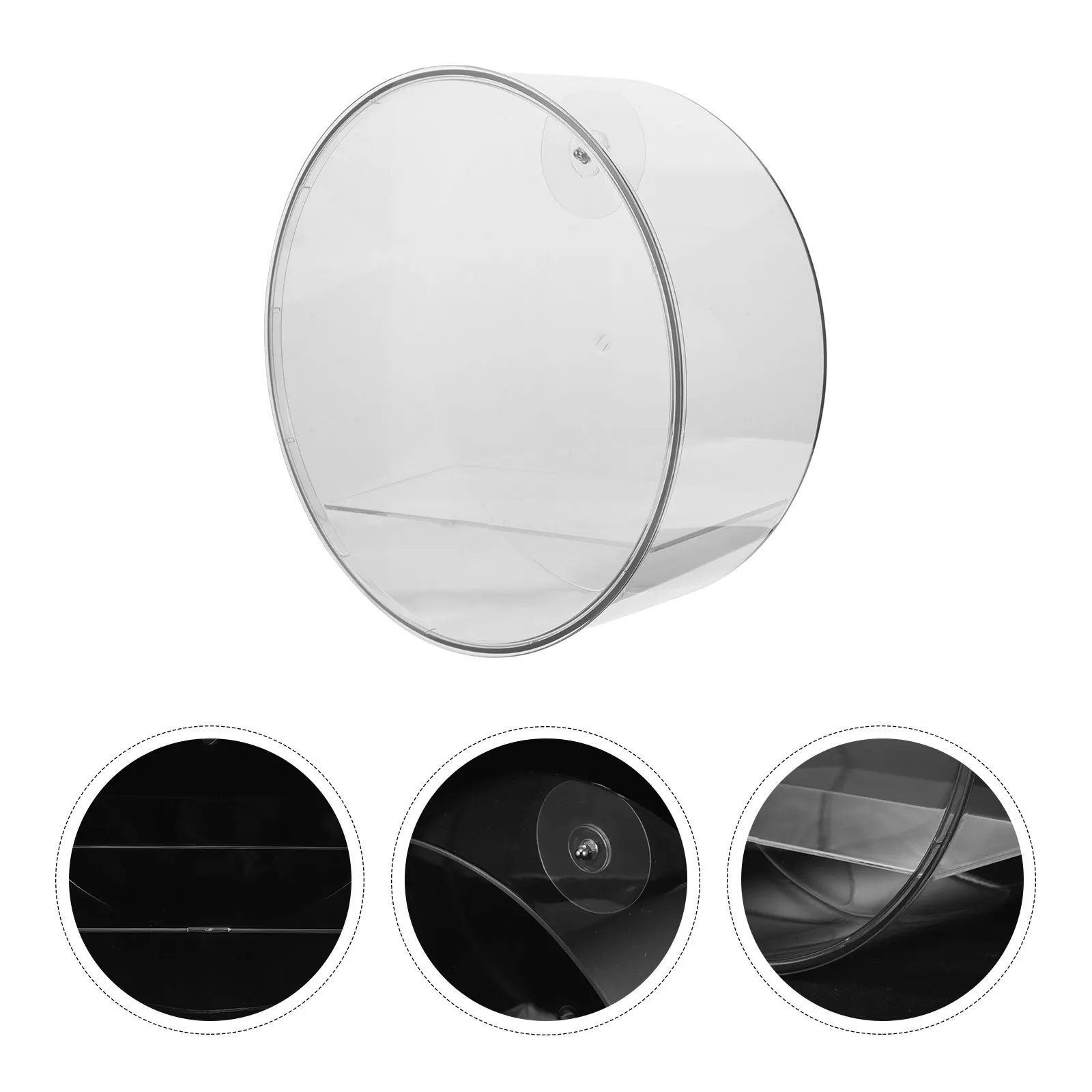 

1 Set Wall Mounted Round Display Cabinet Storage Box For Souvenirs Kitchen Decor Plants Floating Organizer Modern Design Space
