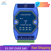 USB to Serial Converter COJXU E810 Series ModBus TCP/IP MQTT Module RJ45 1/2/4 Serial Ports Converter Industrial Grade
