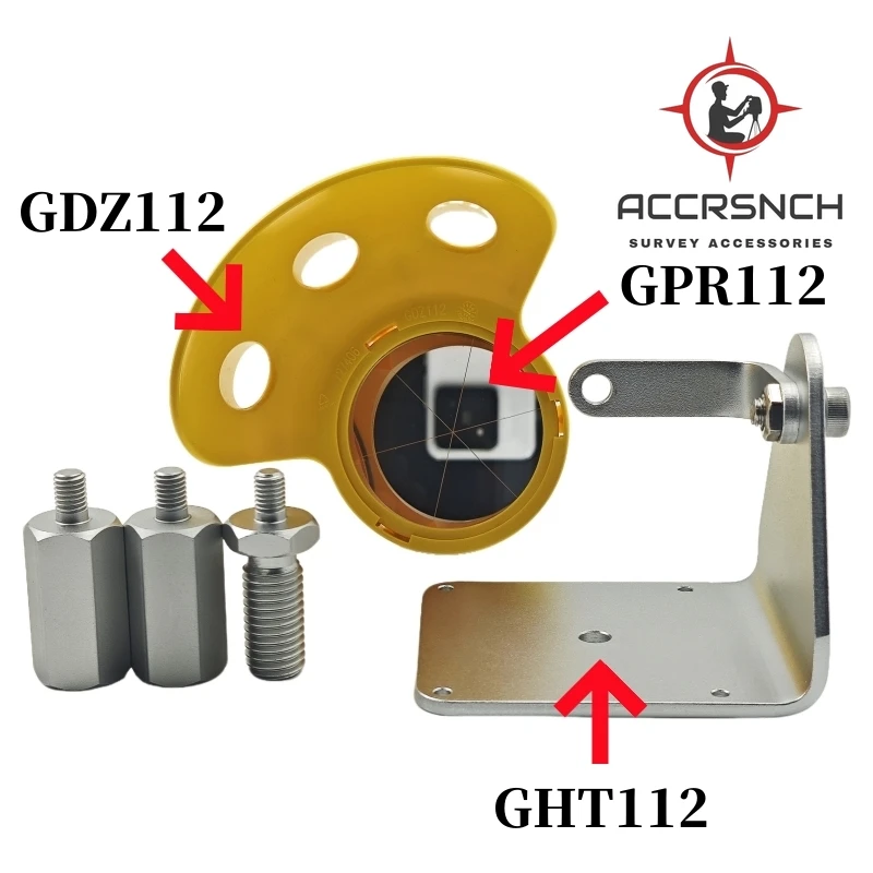 

ACCR Высокое качество GPR112 + GDZ112 + GHT112 Набор призм для мониторинга, для тахеодезирования, непромокаемый, с навесом от дождя, топографией