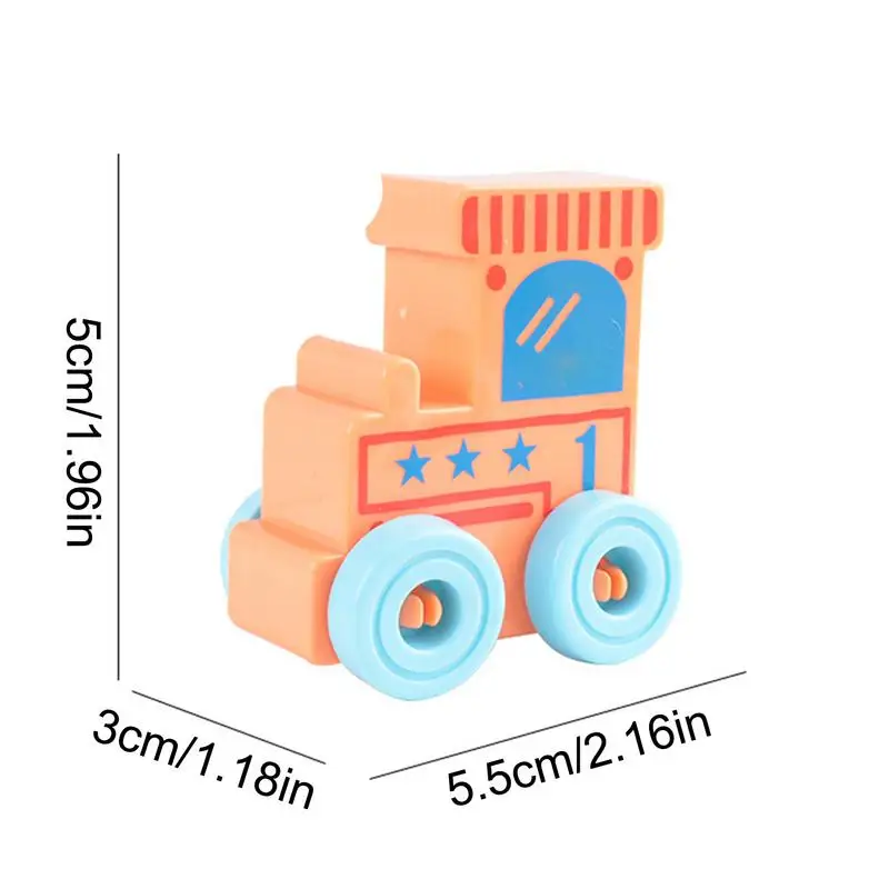 Treinblokken Speelgoed Interactieve Bouwset Educatief Speelgoed Nummer Trein Fijne Motor Speelgoed Bouwstenen Treinset Voor Kinderen 1-3y