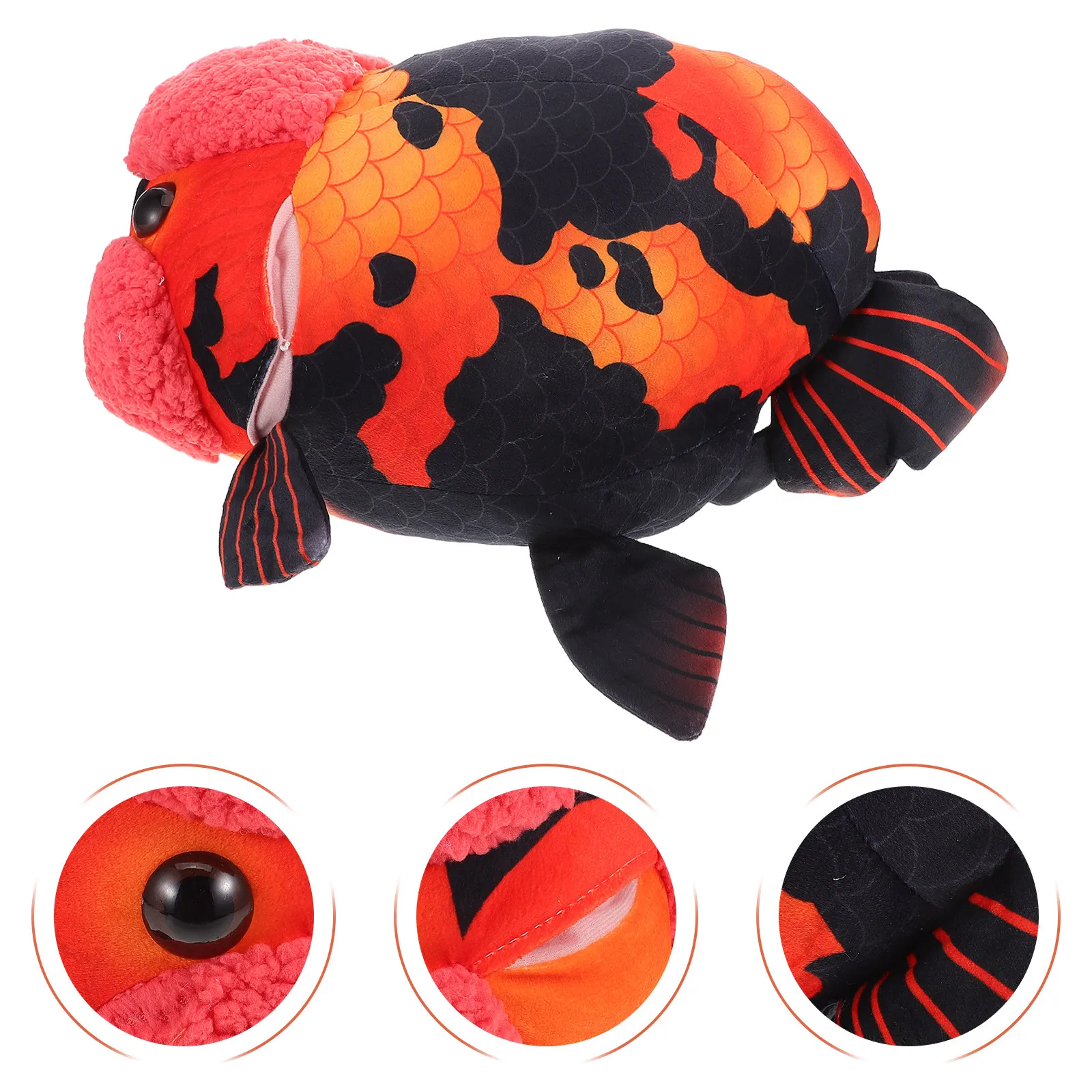 

Cartoon Goldfish Pillow Soft Realistic Fish Stuffed Animal for Kids Room Decor Bed Couch Travel Comfortable Realistic Fish
