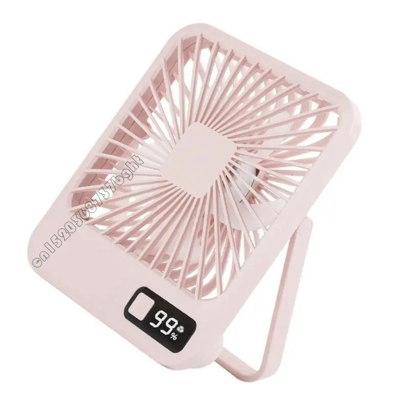 

USB Desk Fan 1500MH Аккумуляторный батарея вентилятор 5 -скоростный вентилятор складной вентилятор складного кемпинга с цифровым