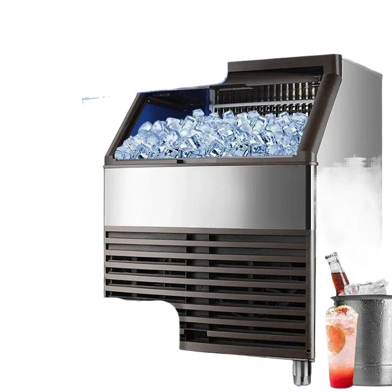 Commercial ice machine, large automatic ice maker square