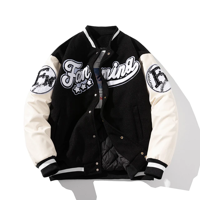 Varsity Jacket Leather Sleeves Winter Baseball Varsity Jacket Winter Baseball Aliexpress