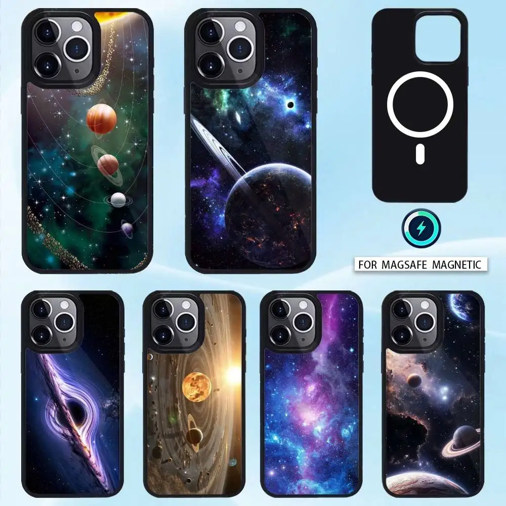 

Galaxy Universe Space Explorer Phone Case For iPhone 16,15,14,13,12,Pro,Max,Magnetic For Magsafe Wireless Charging