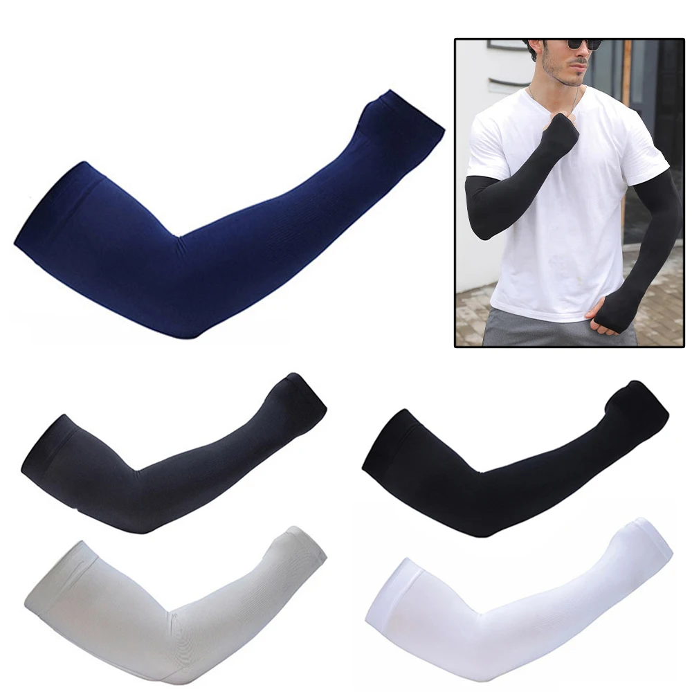 Ice Silk Sleeve Arm Covers Arm Sleeves Cycling Arm Warmer Summer Sunscreen Sleeves Sun Protection Cuffs Sports UV Protection