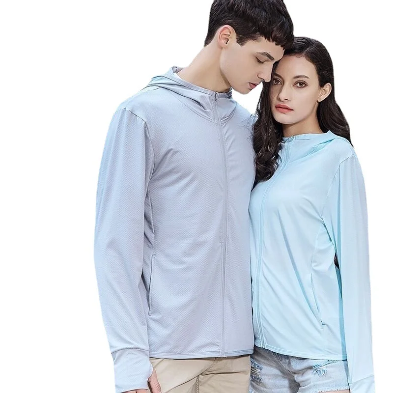 Ijs Zijde Jas Ultra-Dunne Ademende Zonnebrandcrème Kleding Uv-bescherming Kleding Voor Mannen En Vrouwen Hoodie Sweatshirt Hoodie