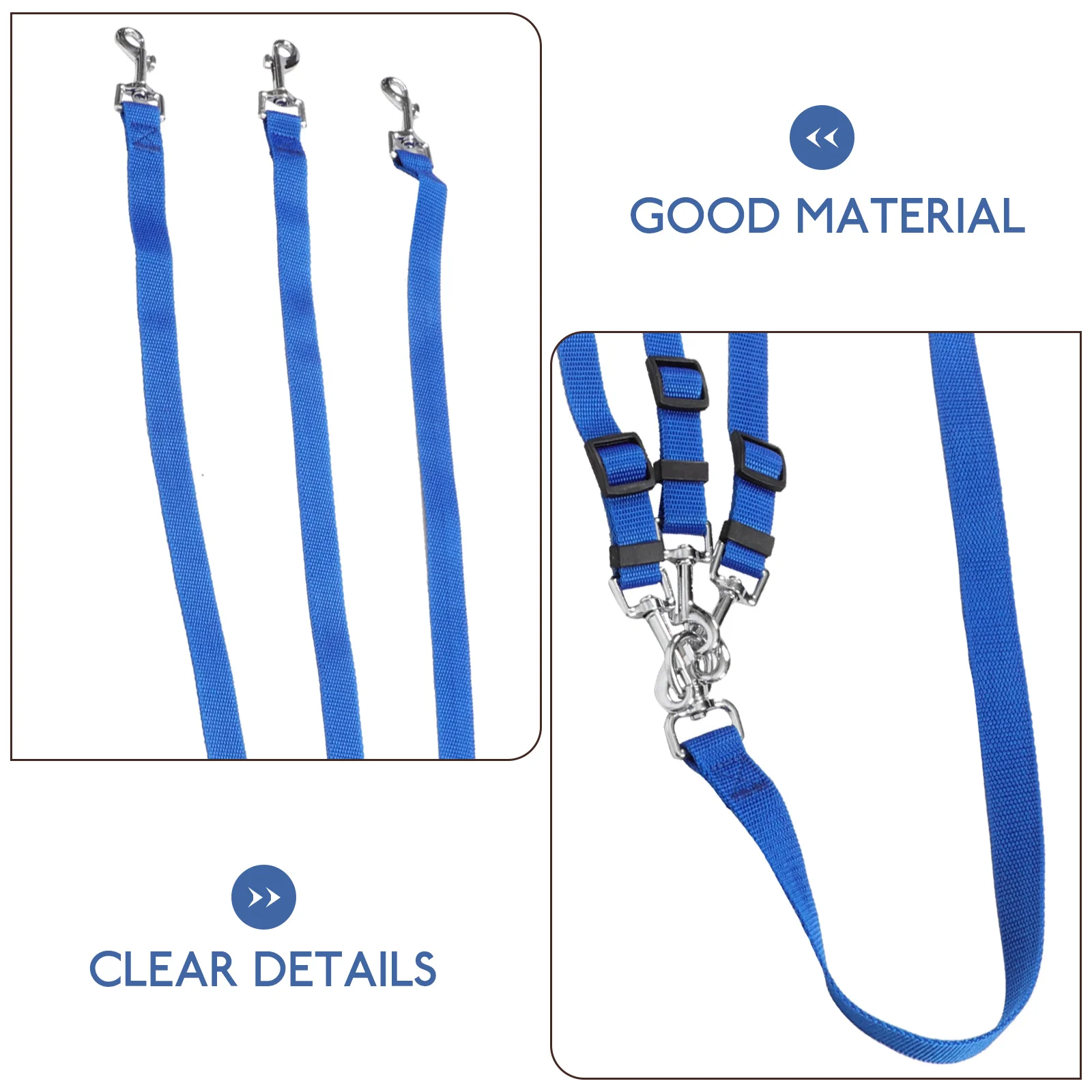 

One Tow Three Pet Durable PP Webbing Light Weight Skin-Friendly Grip for Medium Dogs Walking Running for Dogs