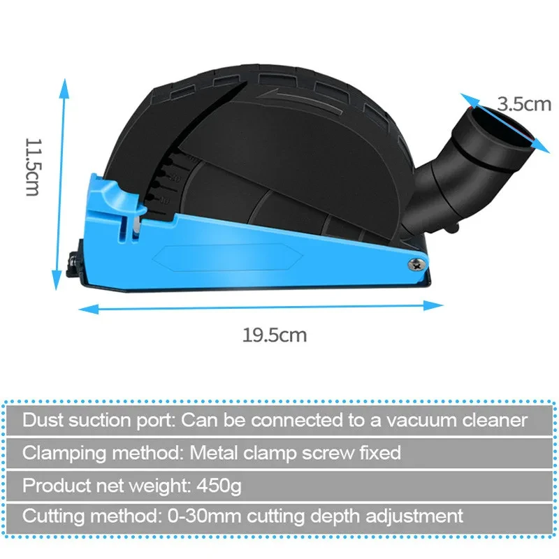 Premium Universal  Dust Collecting Guard Cutting Dust Shroud For Angle Grinder 4 inch and 5 inch Dust Collector Attachment Cover
