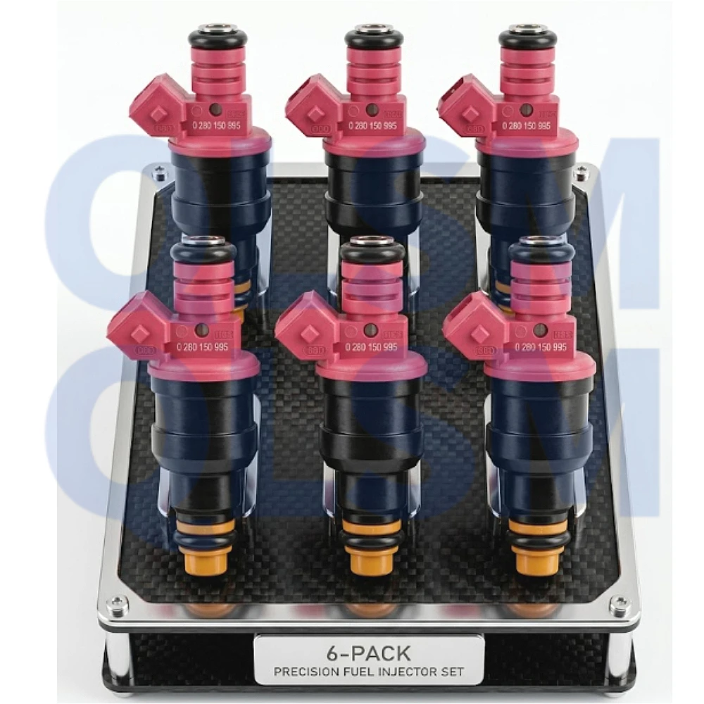 Inyector de combustible 0280150995 para Renault Clio Kangoo Twingo 1,2 L 8V D7F 0280155995 7700875760, repuesto de boquilla de motor de automóvil, 6 uds.