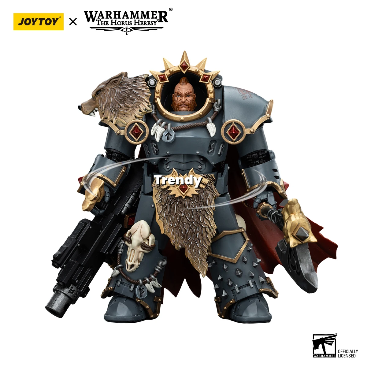 

[Точные товары] JOYTOY 1/18 Warhammer 40K Фигурка Space Wolves Hvarl Red-Blade&Legion Praetor Модель