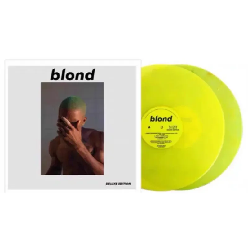 Frank Ocean Blonde 2LP Silver Yellow Vinyl Bootleg 2LP for Frank Ocean