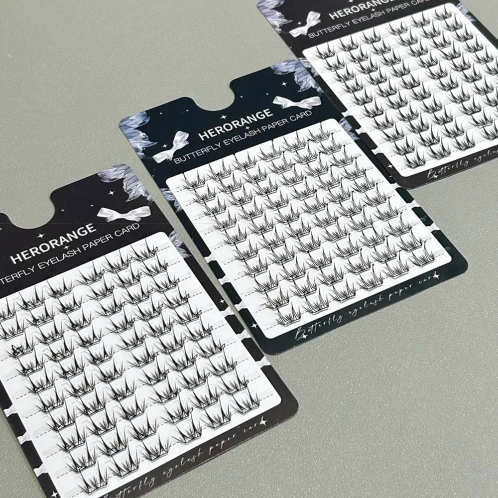 Presione en pestañas autoadhesivas de racimo, aspecto Natural, pestañas postizas reutilizables sin pegamento, pestañas de Manga negras hechas a mano, belleza para mujer