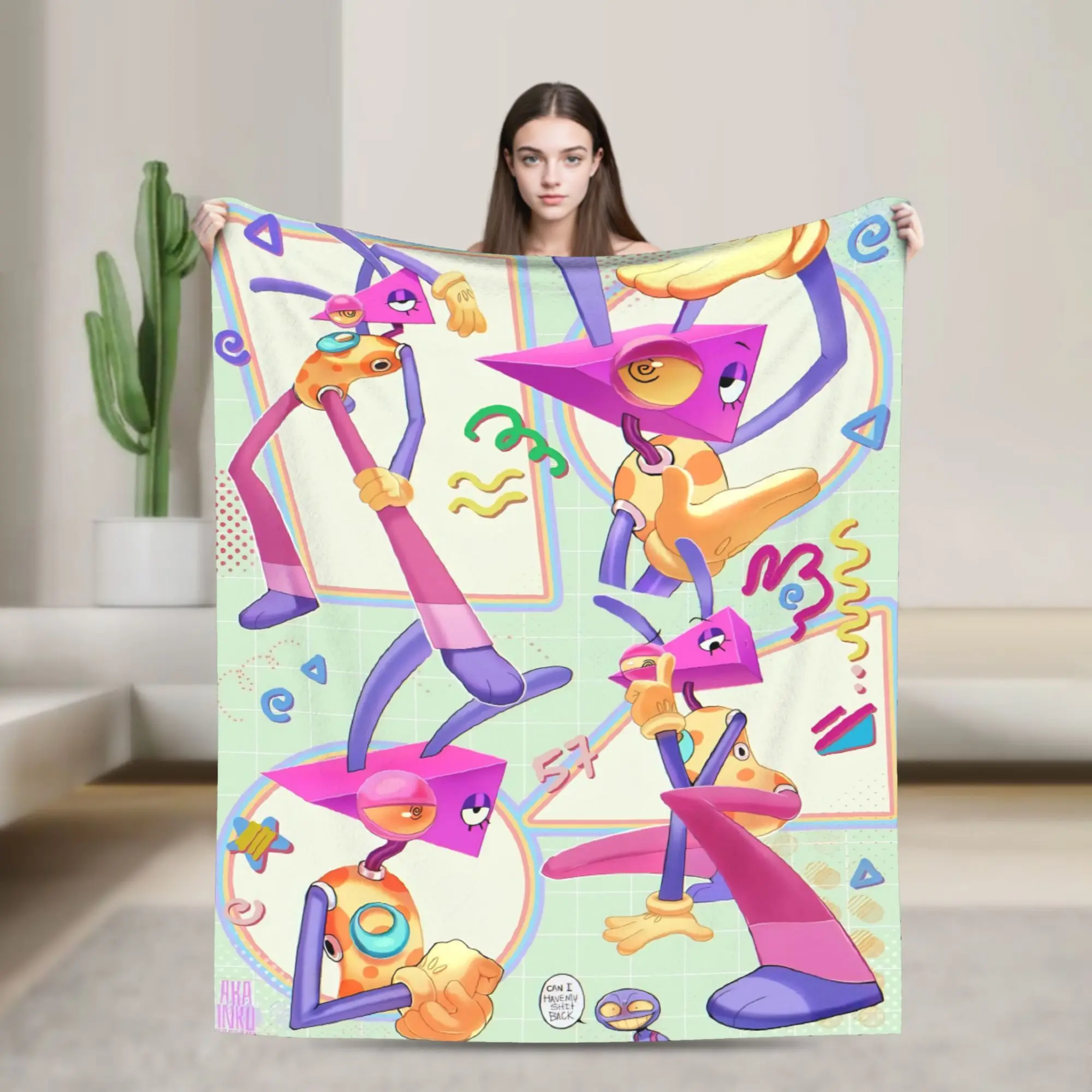 Zoobles Flannel Blankets A-Amazings Funny D-Digitals C-Circuse Throw Blanket for  Sofa Bedding Lounge 200x150cm Bedspreads