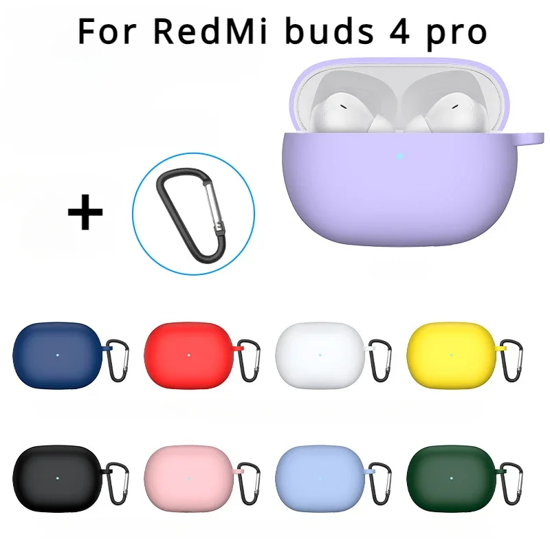 For XiaoMi RedMi buds 4 pro Earphone Protective Case Silicone Case Cute Silicone Pure color Cover for XiaoMi RedMi buds 4 pro