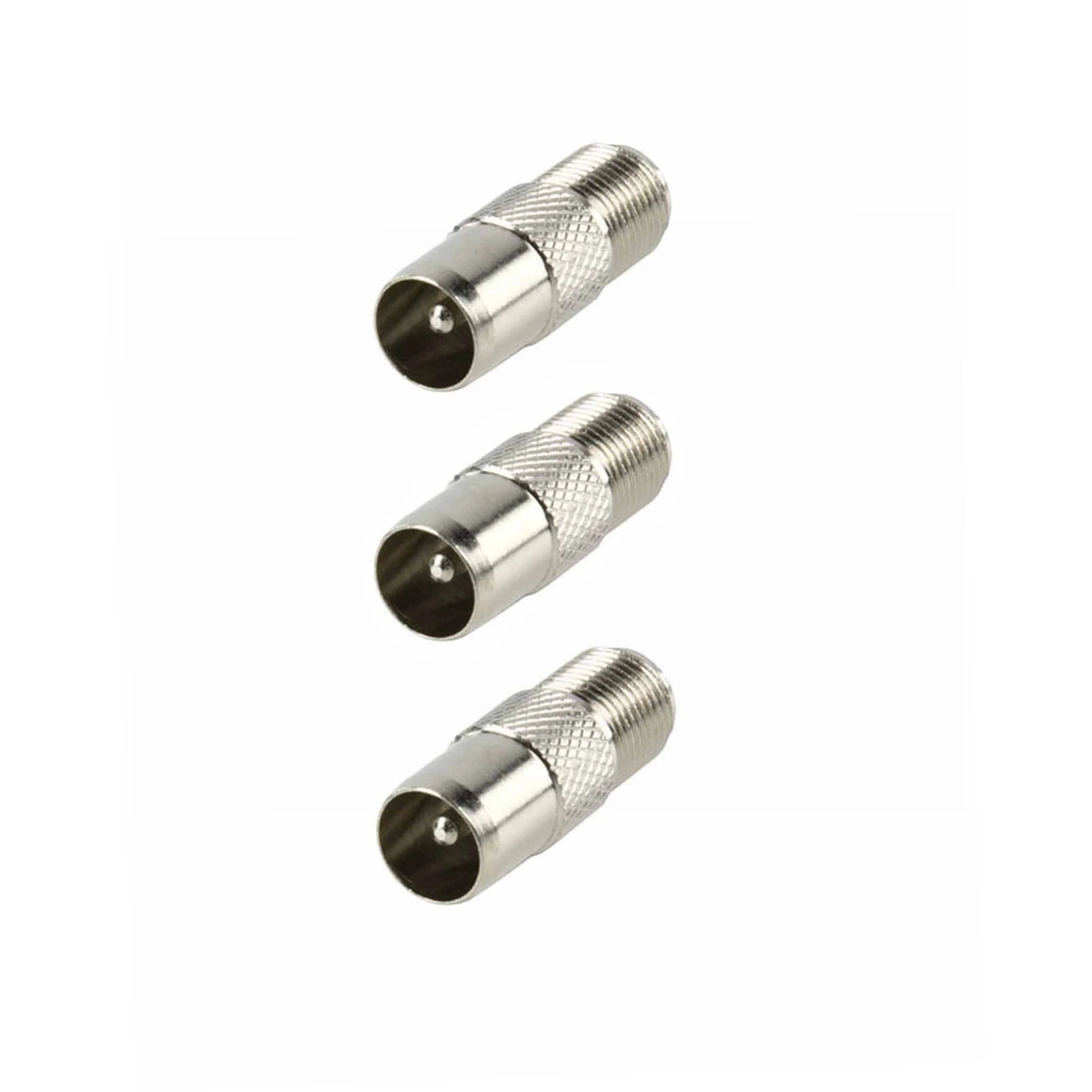 Conector de tornillo adaptador macho hembra a aéreo coaxial RF, enchufe tipo F, Original, nuevo