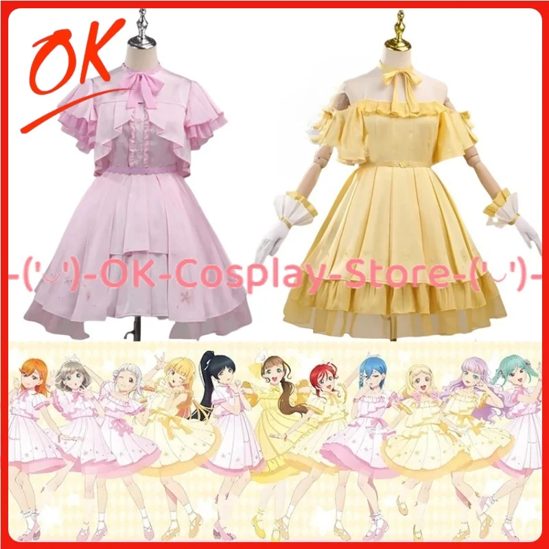 

Lovelive Liella Cosplay Costume Tang Keke Kanon Hazuki Ren Heanna Sumire Arashi Chisato Anime Role OK-Cosplay Party Dress Suits