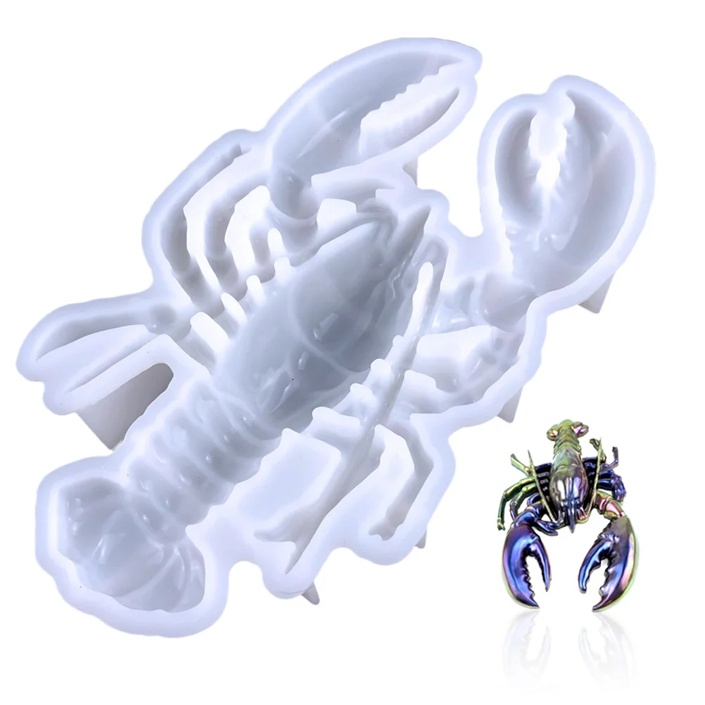 

Lobster Pendant Mold Silicone Wall Hanging Craft Molds Reusable High Strength Flexible Resin Handicraft