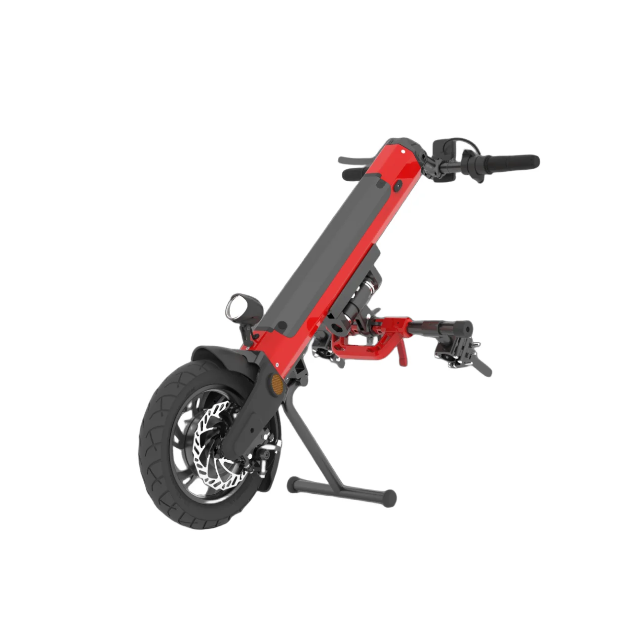 Portable detachable wheelchairs connected to electric trailer head