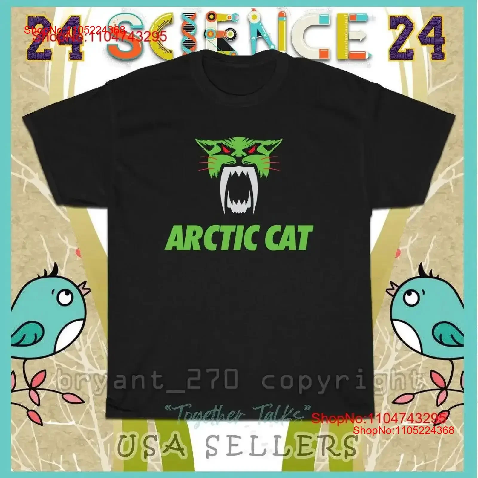 New T Shirt Arctic Cat Snowmobile Skis Logo Men's American Size vintage Washed fashion Soft Top For Everyday Wear vintage