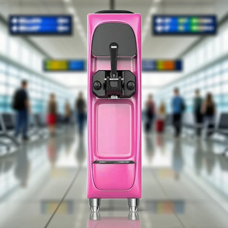 Multi - Color Commercial Ice Cream Machine New Design Automatic 1   Flavors Soft Serve Ice Cream Making Machine