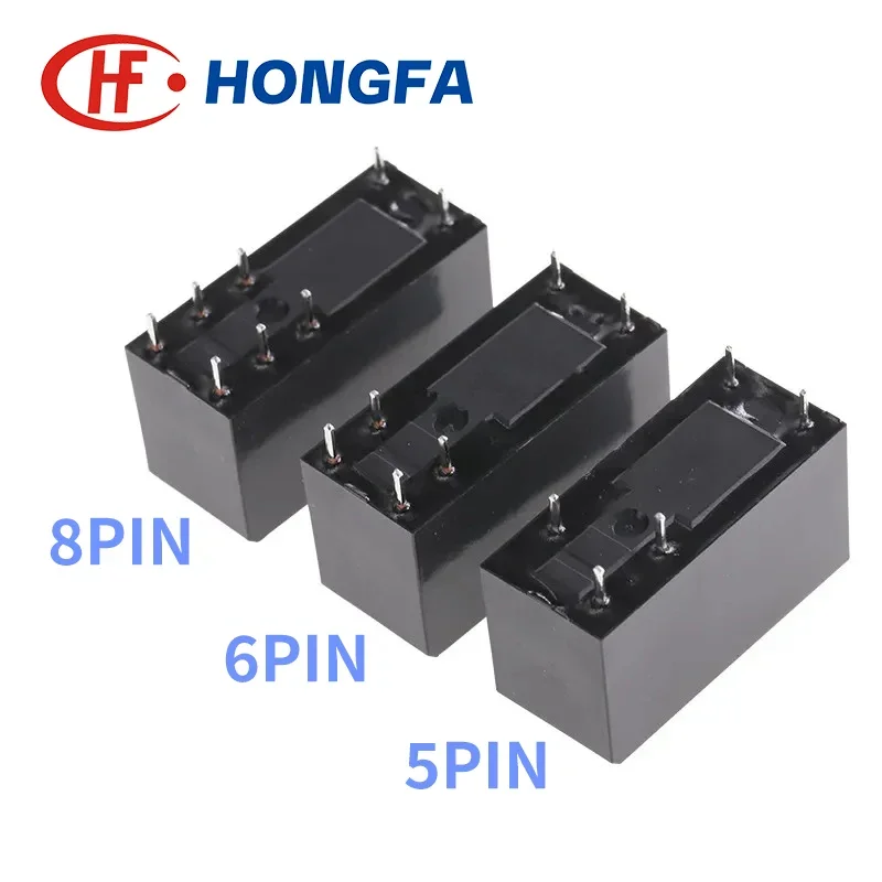5Pcs JQX HF115F - 005 012 024 -1HS3 1ZS1 1ZS3 2HS4 2ZS4 5PIN 6PIN 8PIN 8A 12A 16A 5V 12V 24V power relay