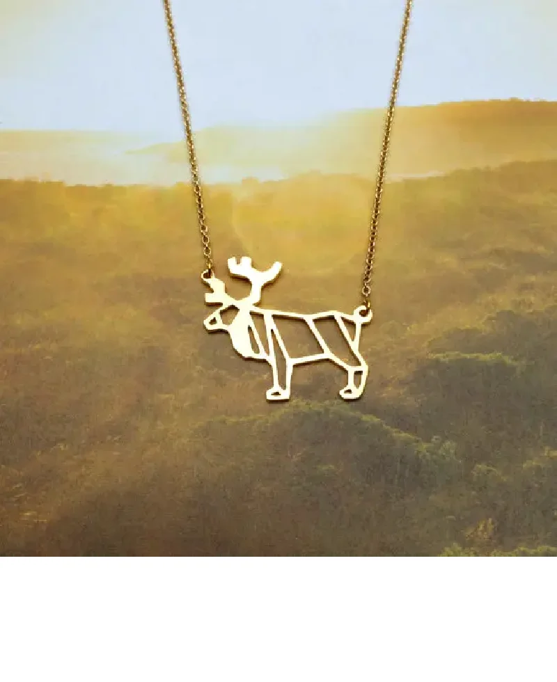 Cute Moose Necklace