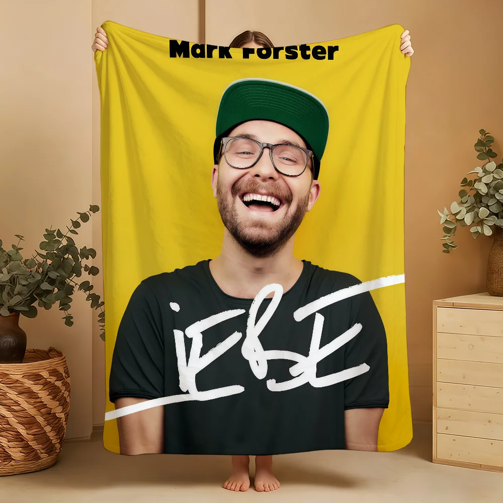 Blanket F-Forster M-Mark Throw Super Cosy Plush Living Room Sofa Couch Albums Childish Birthday Gifts