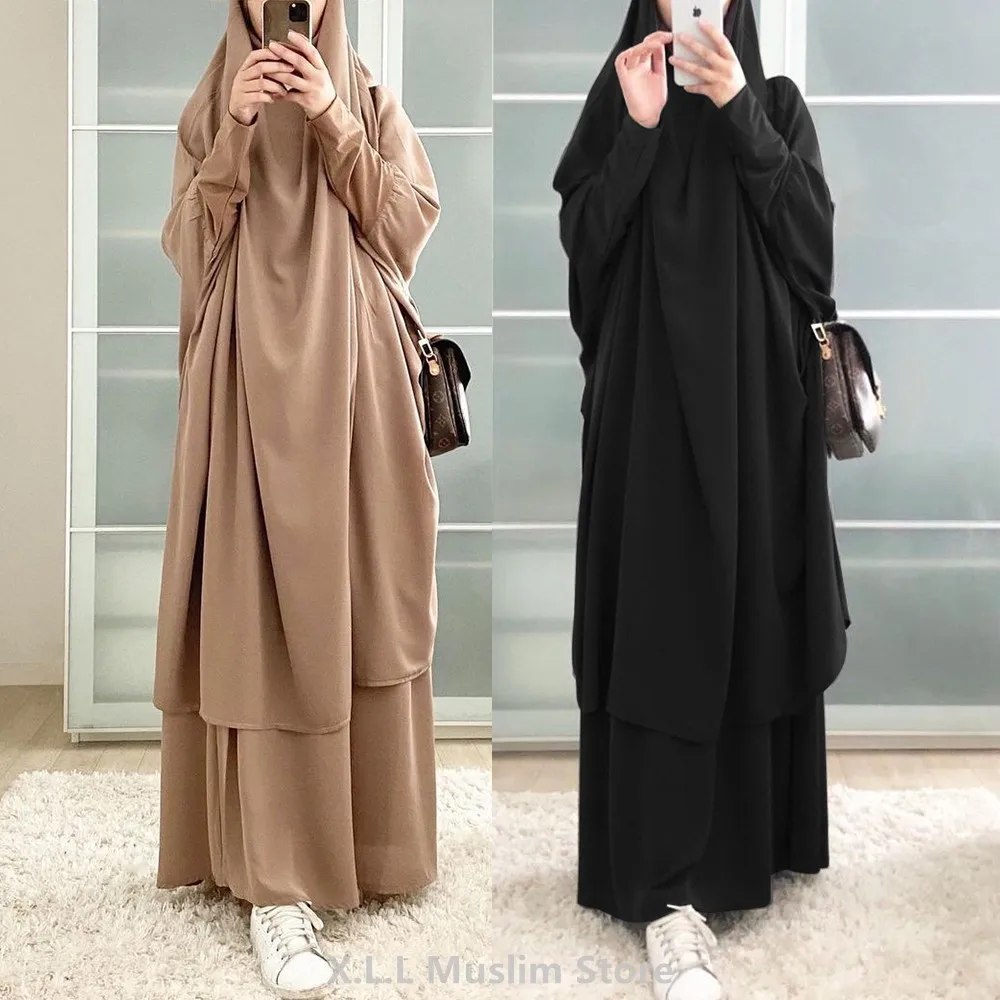 9-Colors Hooded Muslim Women Hijab Dress Prayer Islamic Jilbab Abaya Long Dress Ramadan Gown Abayas Skirt Sets Garment Clothes