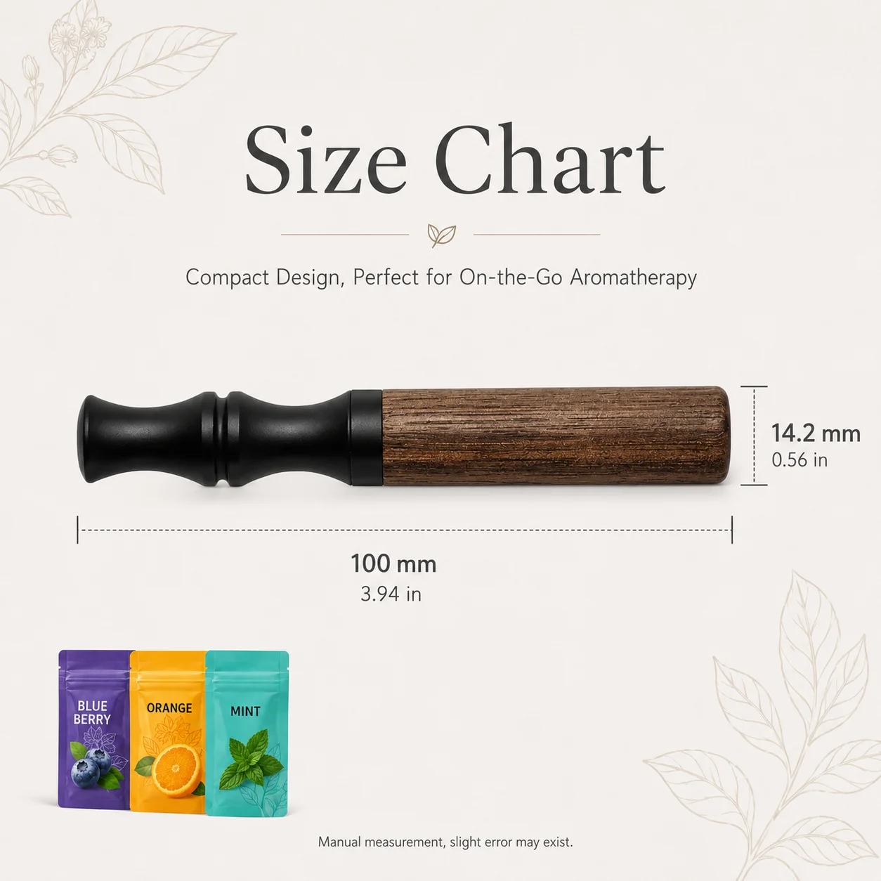 Oral Stick Natural Walnut Wood Aromatherapy Core Smoking Substitute Relaxation Breathing Soothing Stress Relief Office Use Tool