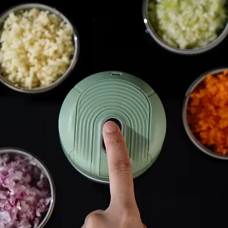 Mini Electric Garlic Masher Wireless Portable Food Processor Home Kitchen USB Charging Garlic Masher Vegetable slicers cutter