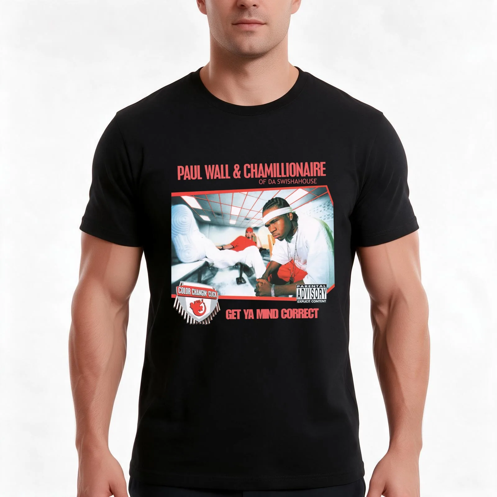 Chamillionaire Get Ya Mind Correct Cotton T-Shirt, Summer Casual Cotton Tee, Oversized Streetwear Tops, Vintage Graphic Print