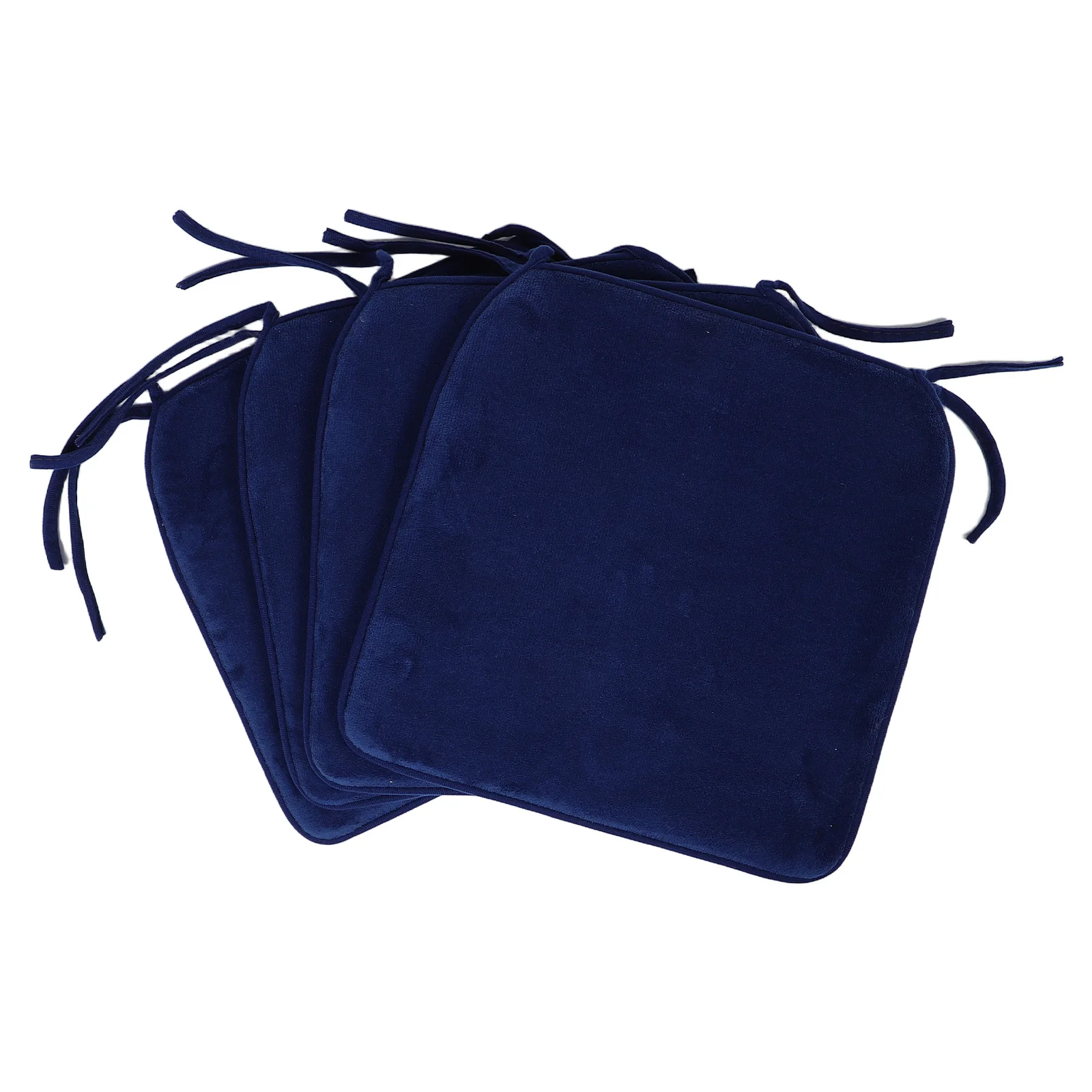

4Pcs Removable Chair Pads Cushions Ties Non Slip Seat Cushion Dining Room Kitchen Garden Stool Outdoor Chair Pads