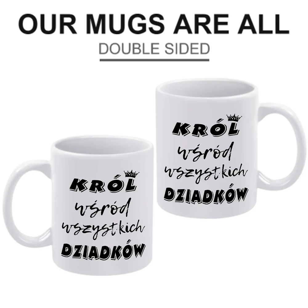 1pc,Crown, Text 11oz Ceramic Coffee Mug, Perfect for All Seasons, Ideal Gift for Friends & Family Black Fu