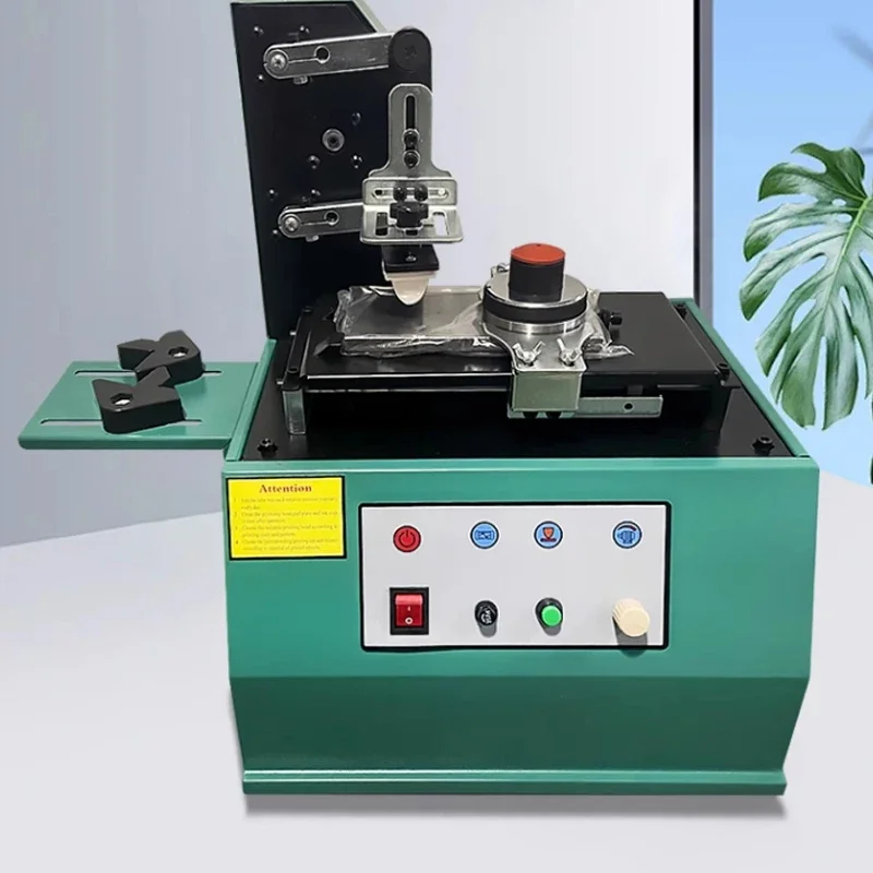 Automatische elektrische tampondrukmachine Oliebeker Codering Afdrukken Inkjetprinter Ronde fles Cosmetische tampondrukmachine