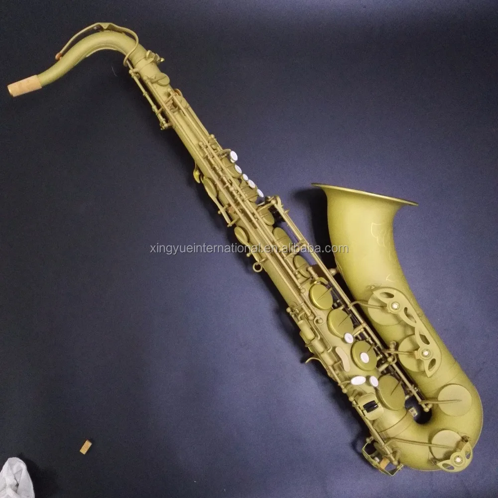 Beautiful Flowers Matt Surface Professional Saxophone Tenor