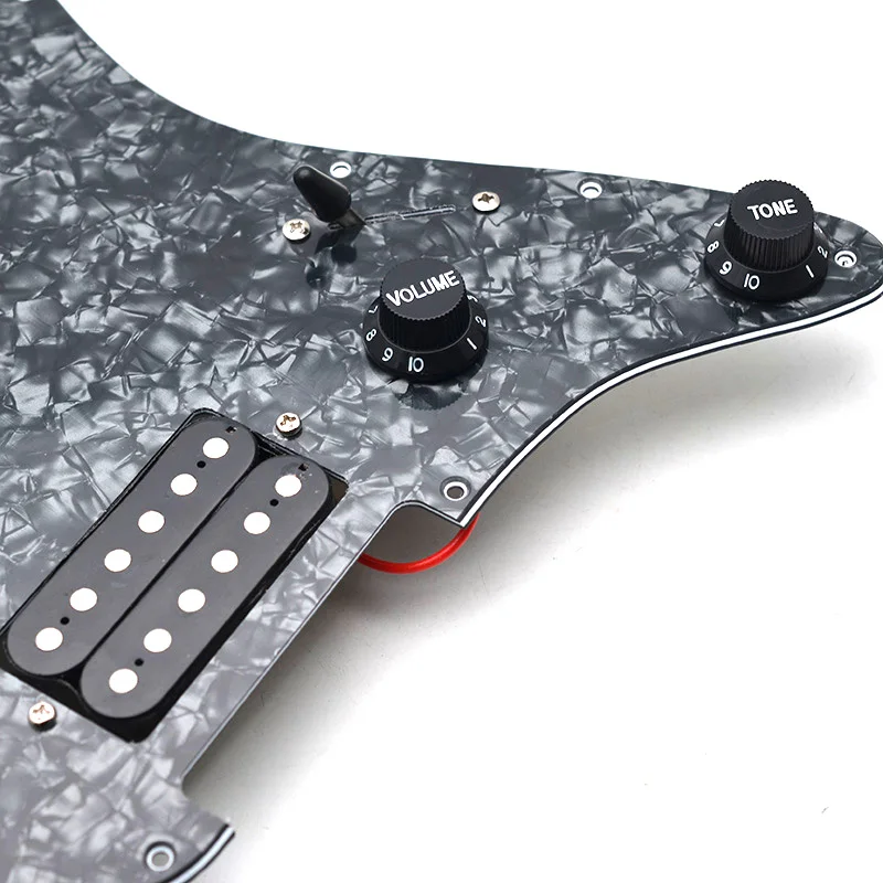 Multi Colour HH Guitar Pickguard Electric Guitar Pickguard and Black Two Humbucker Loaded Prewired Scratchplate Assembly