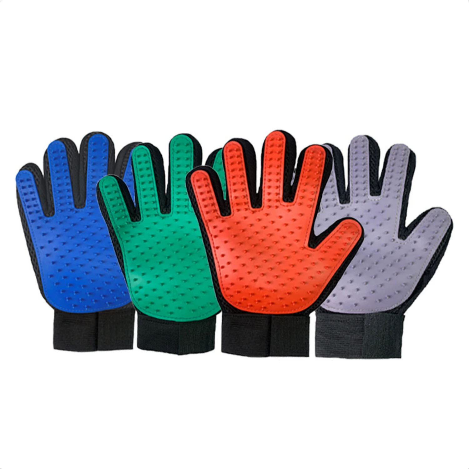 New e time and effort with these convenient and efficient oval silicone pet grooming gloves for dogs and cats - Easily remove st