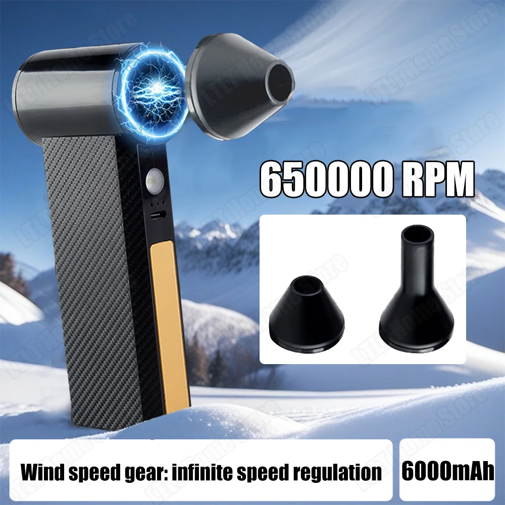 

Portable Turbojet Fan High-Speed Turbo Blower 60M S 10000mAh Brushless Motor Mini Duct Fan 650000RPM Powerful Air Cooler