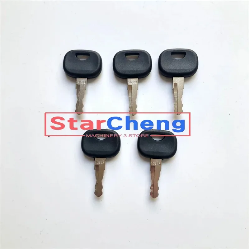 

Higher Quality for JCB Bomag Volvo New Holland Terex Vibromax Skytrack Backhoe 5 PCS 14603 Ignition Key Excavator Parts