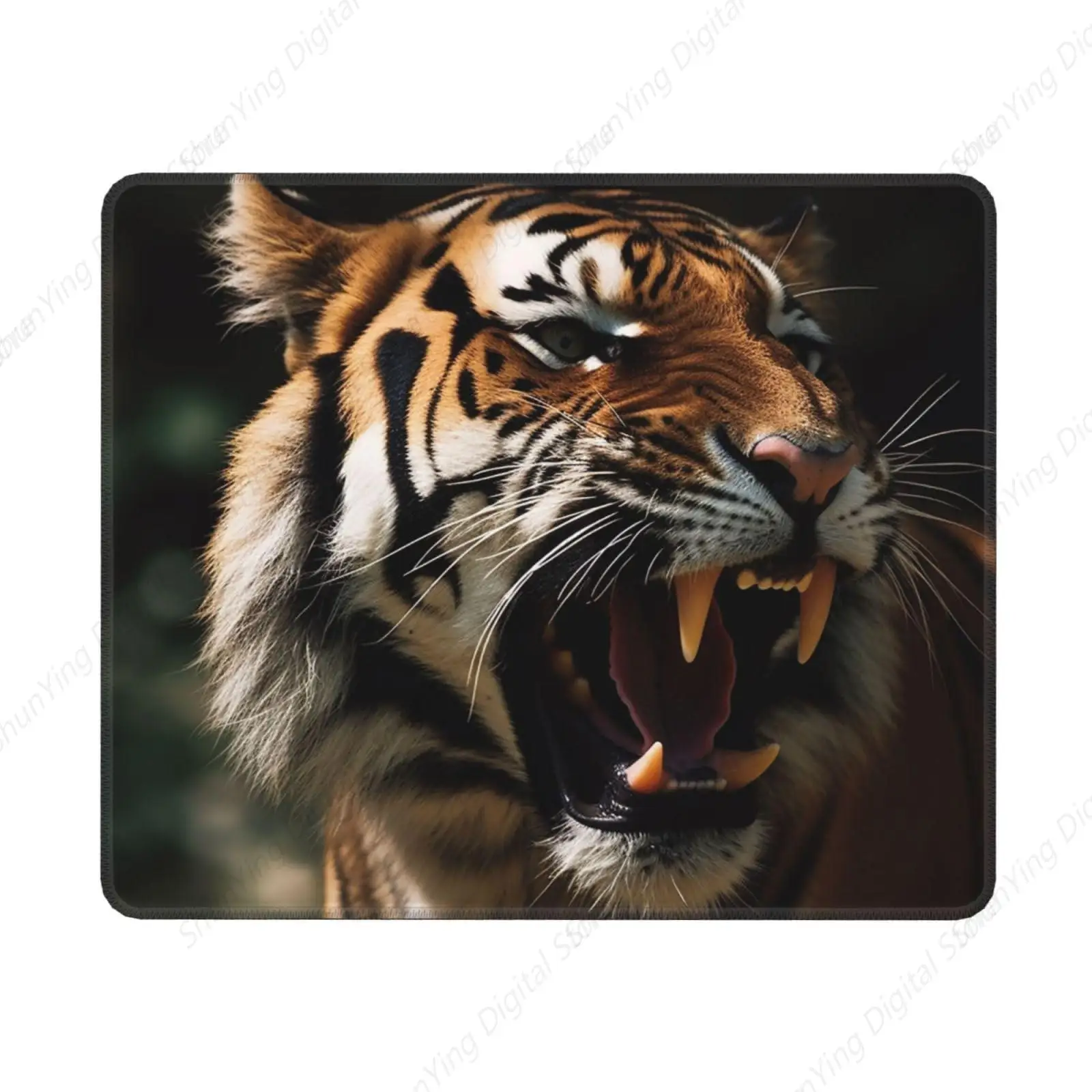 

Anti Slip Mouse Pad Gaming Desk Pad Tiger Is Roaring Suitable For Office Decoration Gaming Work Computer