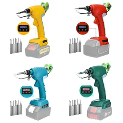 75W Cordless Soldering Iron Kit Electric Solder Gun Fast Welding Tools for Dewalt/Milwaukee/Makita/Bosch 18-20V Li-ion Battery