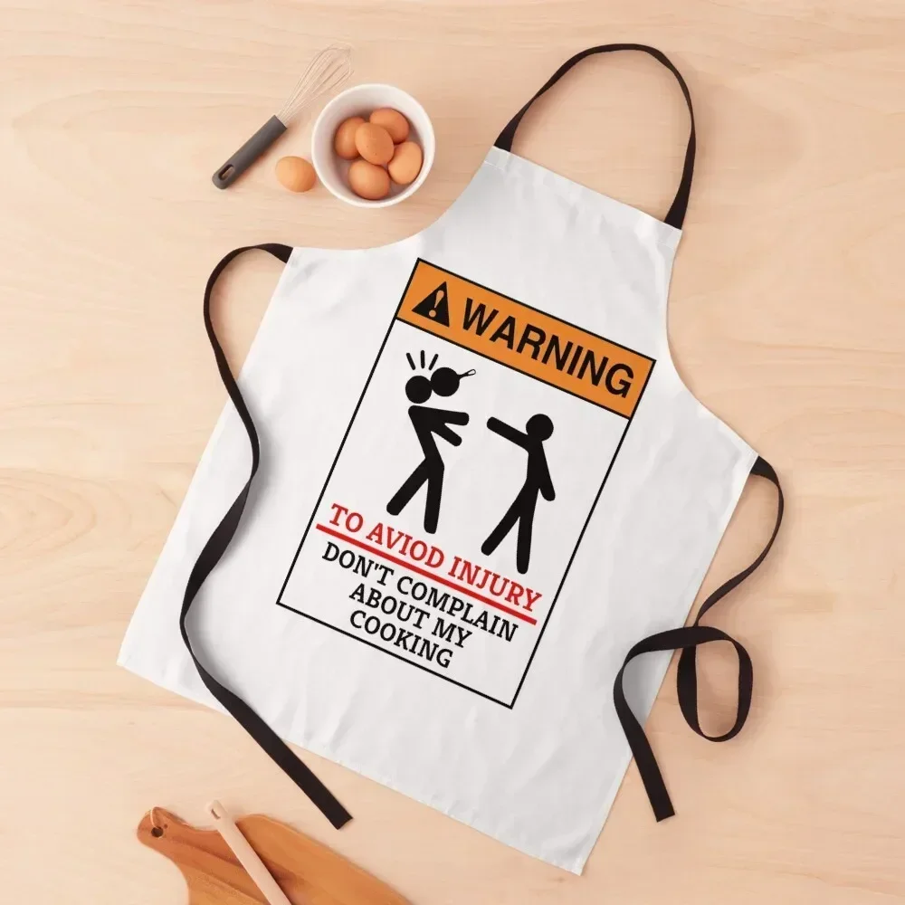 

Don't complain about my cooking Apron Kitchen Kawaii Accessories Hairdresser waterproof for women Restaurant Apron