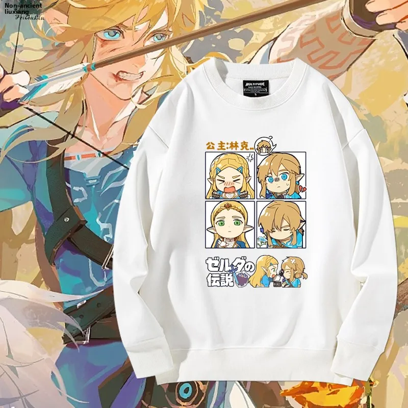 

Loose Fit round Ne Sweatirt ex Autumn Winter Clothing Legend of the Thousand Year Collaborative Edition