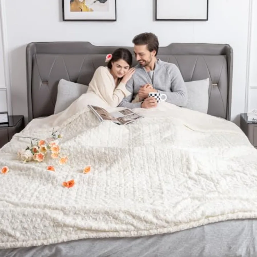 

Heated Blanket King Size 100" x 90" Electric Blanket with Dual Controls 0.5-12 Hours Timer and 10 Heating Levels ETL Certified