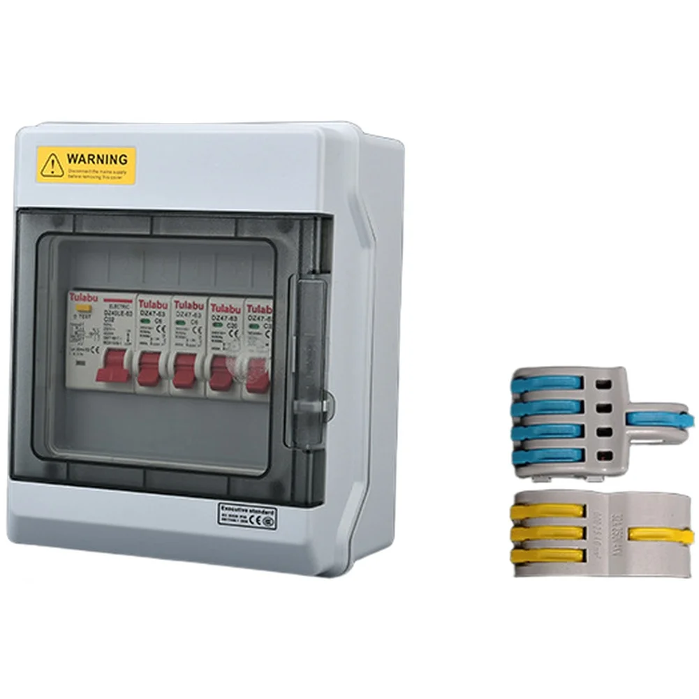 

Водонепроницаемый распределительный короб с классом защиты IP65, 4-канальный блок питания для гаража, мастерской, автодома и коммерческих электрических систем