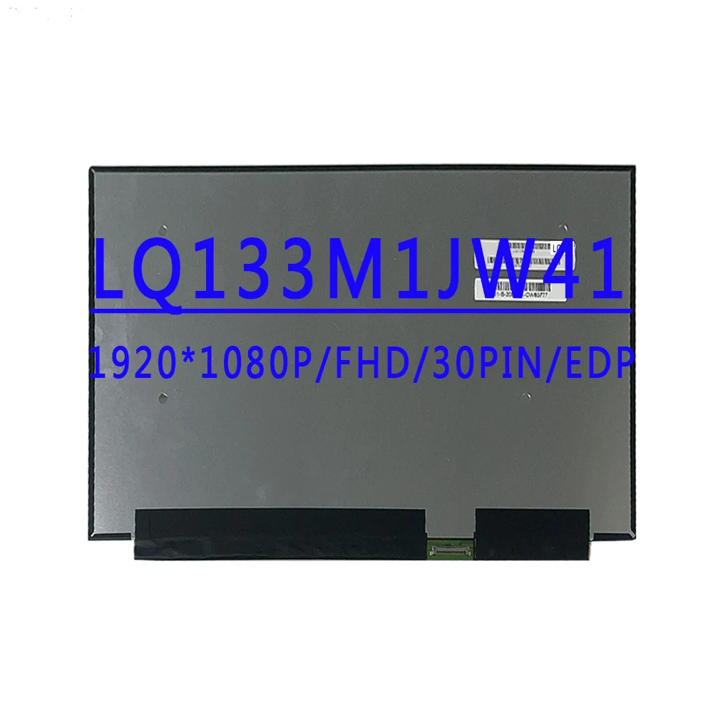 LQ133M1JW41 13.3 inch 1920×1080 IPS FHD 30pins EDP 60HZ LCD Screen Without Touch