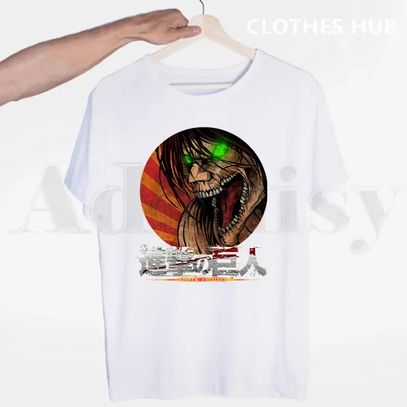 Attack On Titan Shingeki no Kyojin Anime Manga Hipster Men T Shirt O-neck Casual Summer T-shirt Man Woman Tees Tops