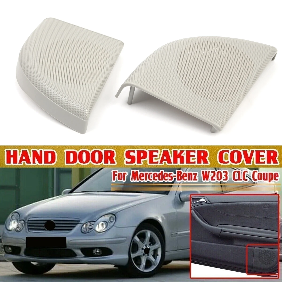 

Подходит для MERCEDES C-CLASS Coupe CLC CL203, крышка динамика левой и правой двери, сетка A2037270488 7E94 A2037270388 7E94