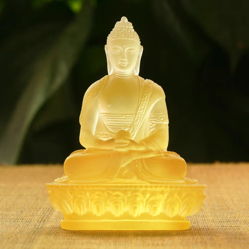 Zen Joy Glazed - Tibetan Amitabha Small Buddha Statue Gift Box Packaging